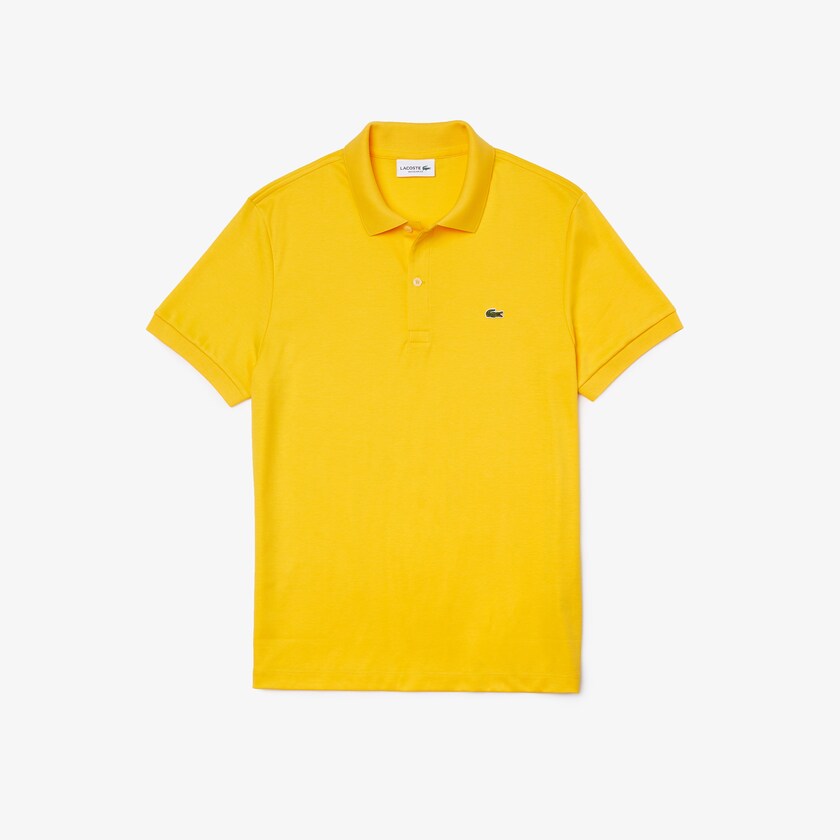 Camisa Polo Lacoste Regular Fit Soft Cotton Hombre Amarillos | HY1-43144B3