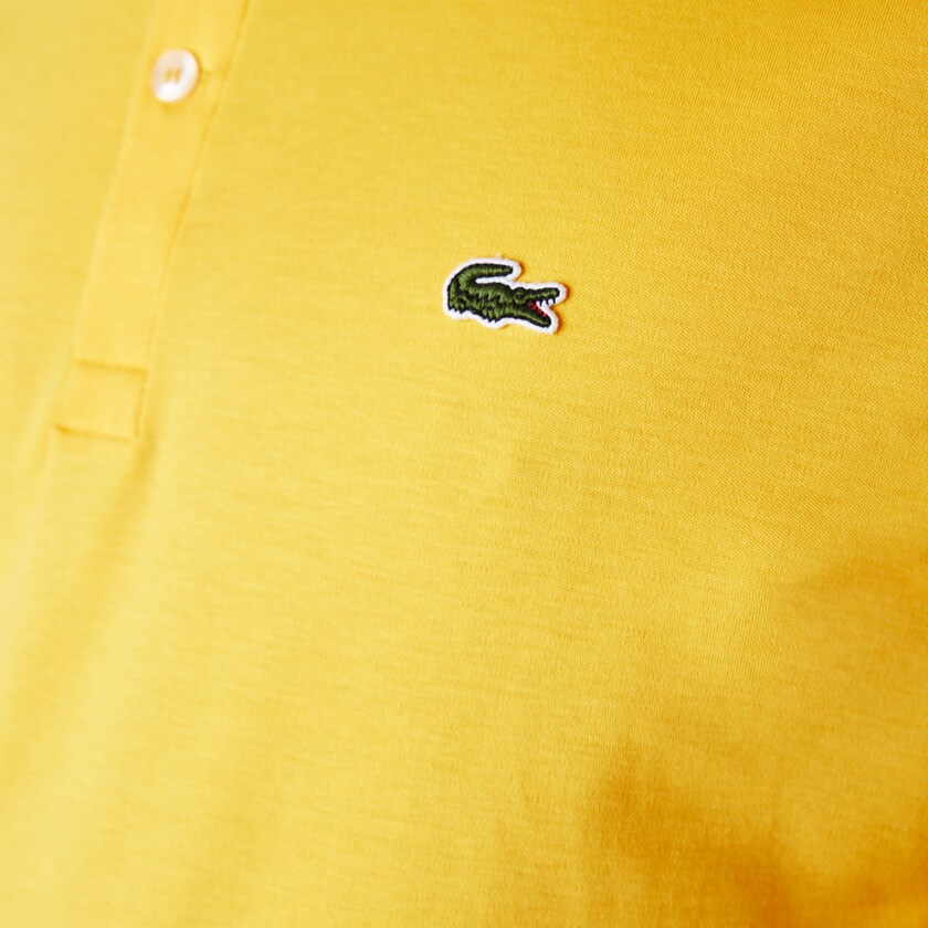 Camisa Polo Lacoste Regular Fit Soft Cotton Hombre Amarillos | HY1-43144B3