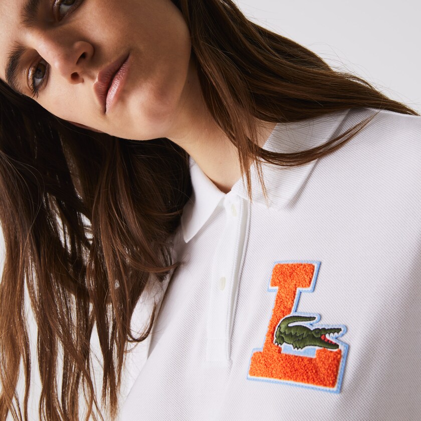 Camisa Polo Lacoste Regular Fit Soft Cotton Piqué Mujer Blancos | WG1-41734H0