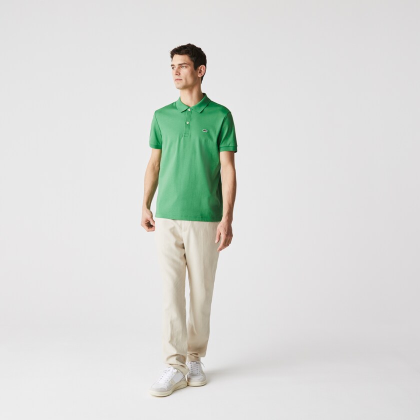 Camisa Polo Lacoste Regular Fit Soft Cotton Hombre Verdes | FT5-69146K1