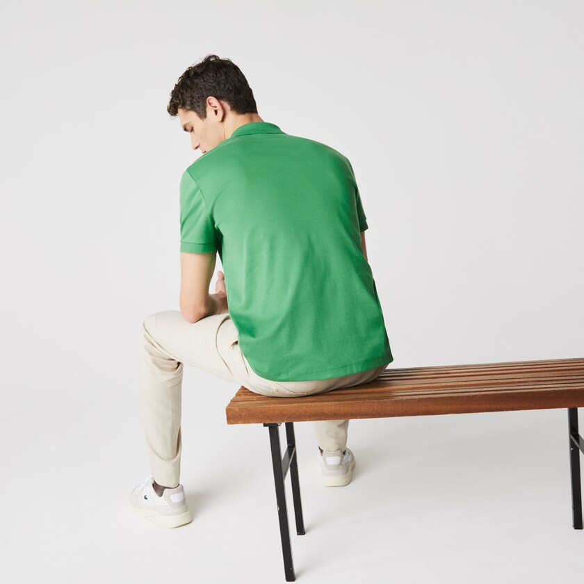 Camisa Polo Lacoste Regular Fit Soft Cotton Hombre Verdes | FT5-69146K1