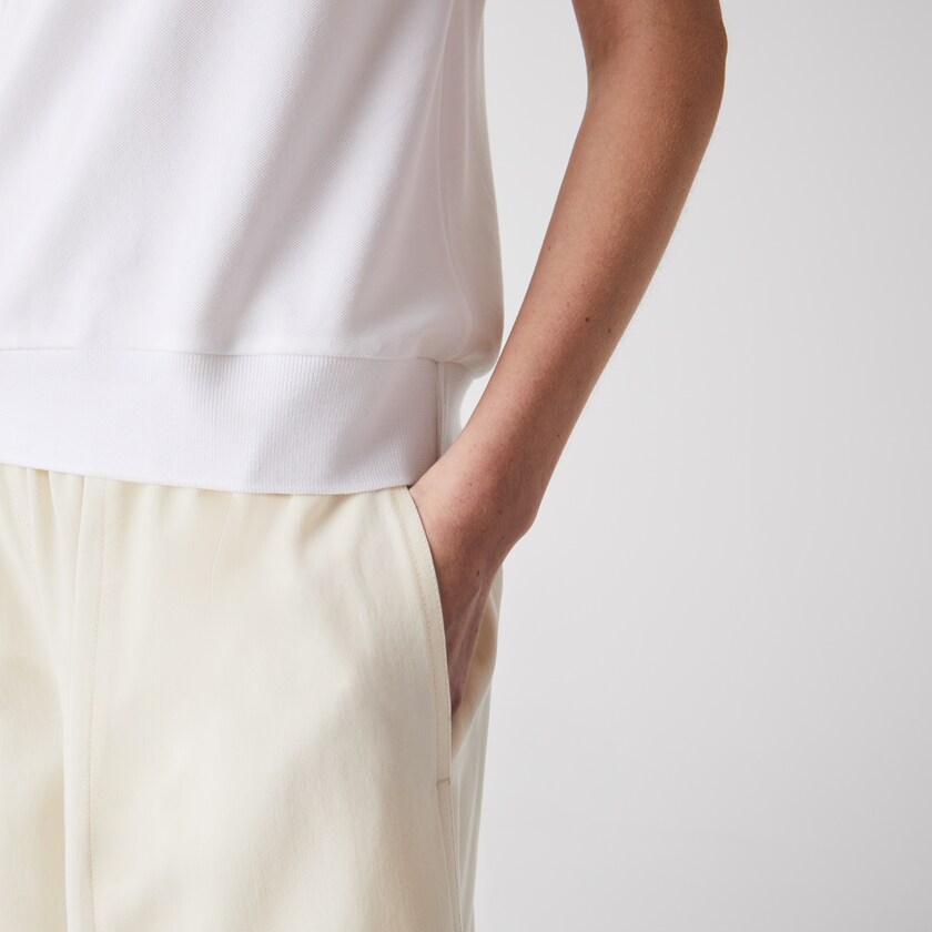 Camisa Polo Lacoste Relaxed Piqué Mujer Blancos | HI3-25902U9