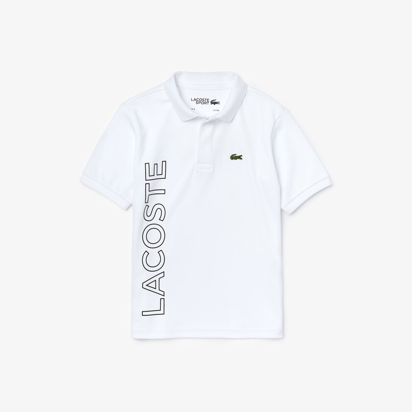 Camisa Polo Lacoste Niños Blancos Azul Marino Azules SPORT Branded Breathable Piqué IH6-48234U2