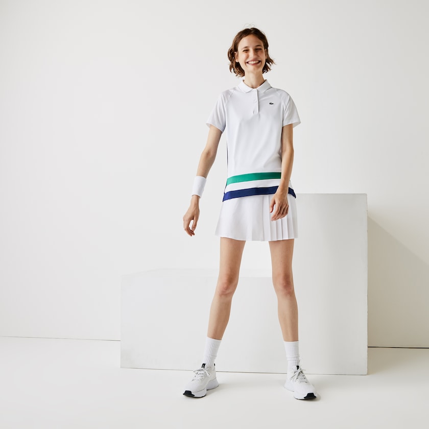 Camisa Polo Lacoste SPORT Breathable Stretch Tennis Mujer Blancos Azules Verdes Negros | IJ1-12881R9
