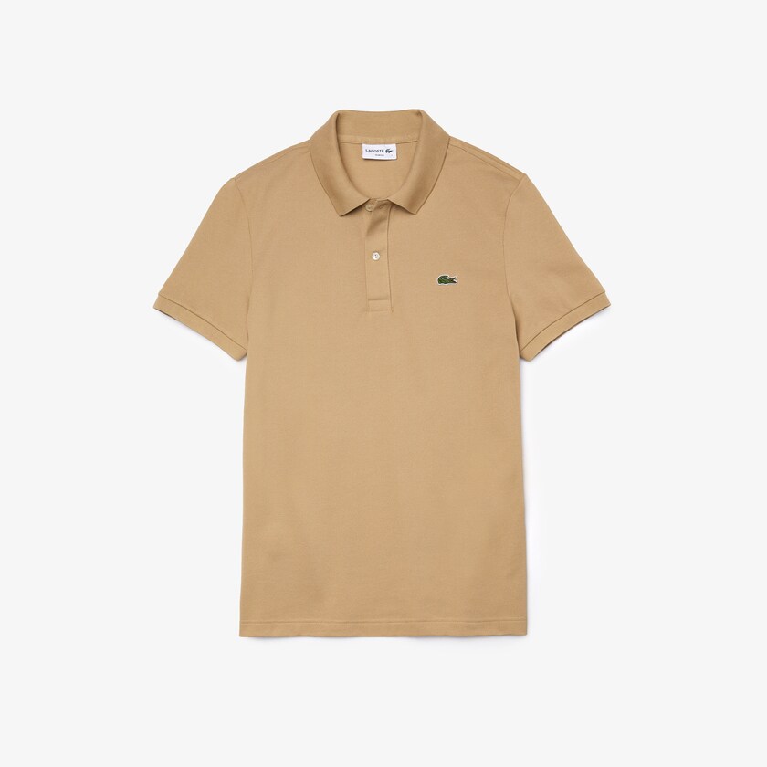 Camisa Polo Lacoste Slim Fit in Petit Piqué Hombre Beige | GE1-07860T9