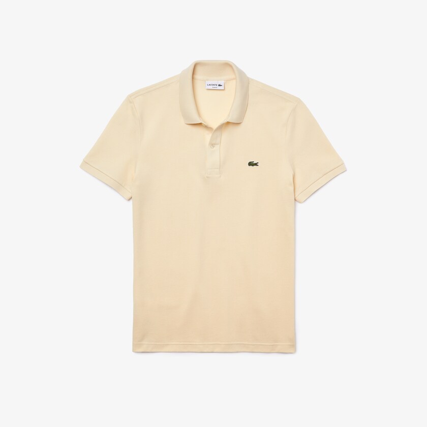Camisa Polo Lacoste Slim Fit in Petit Piqué Hombre Beige | UQ0-96869A0