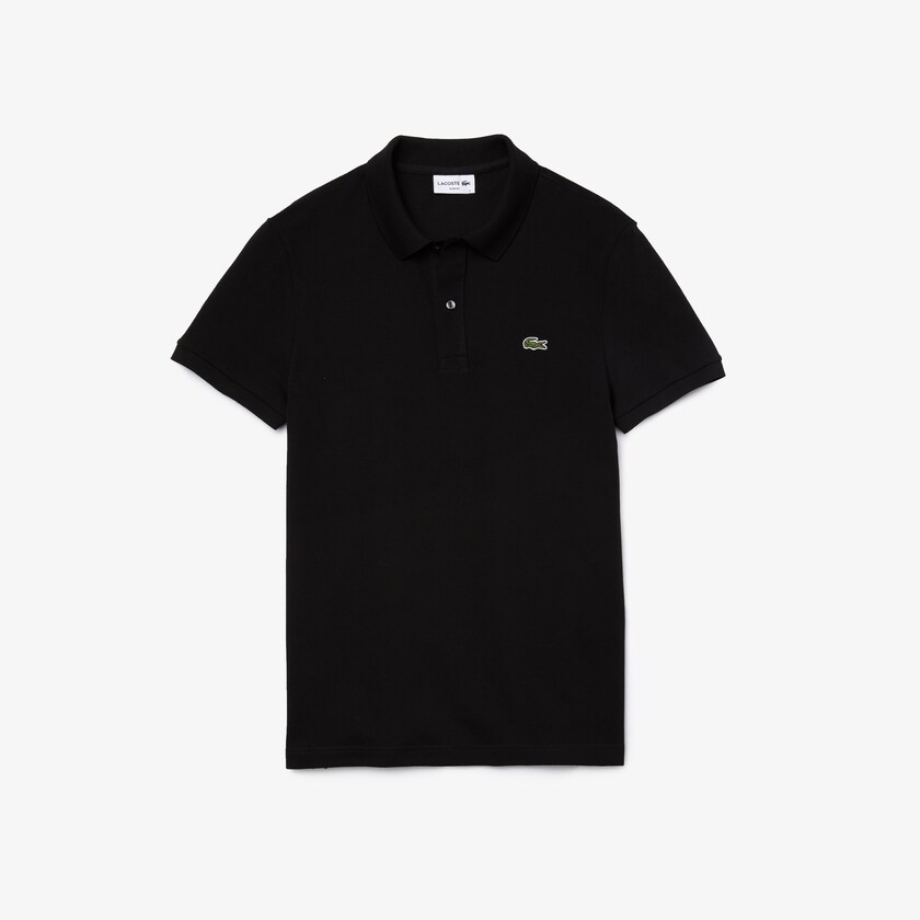 Camisa Polo Lacoste Slim Fit in Petit Piqué Hombre Negros | RM9-30743B3