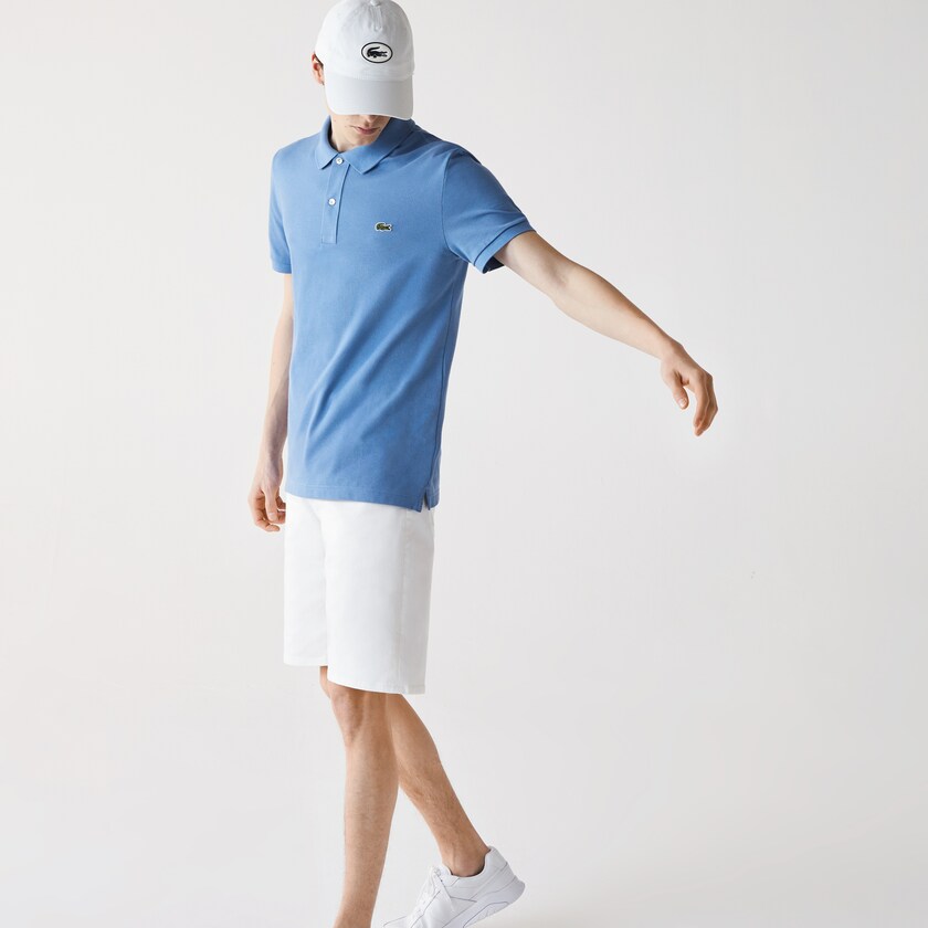 Camisa Polo Lacoste Slim Fit in Petit Piqué Hombre Azules | IJ9-10141L7