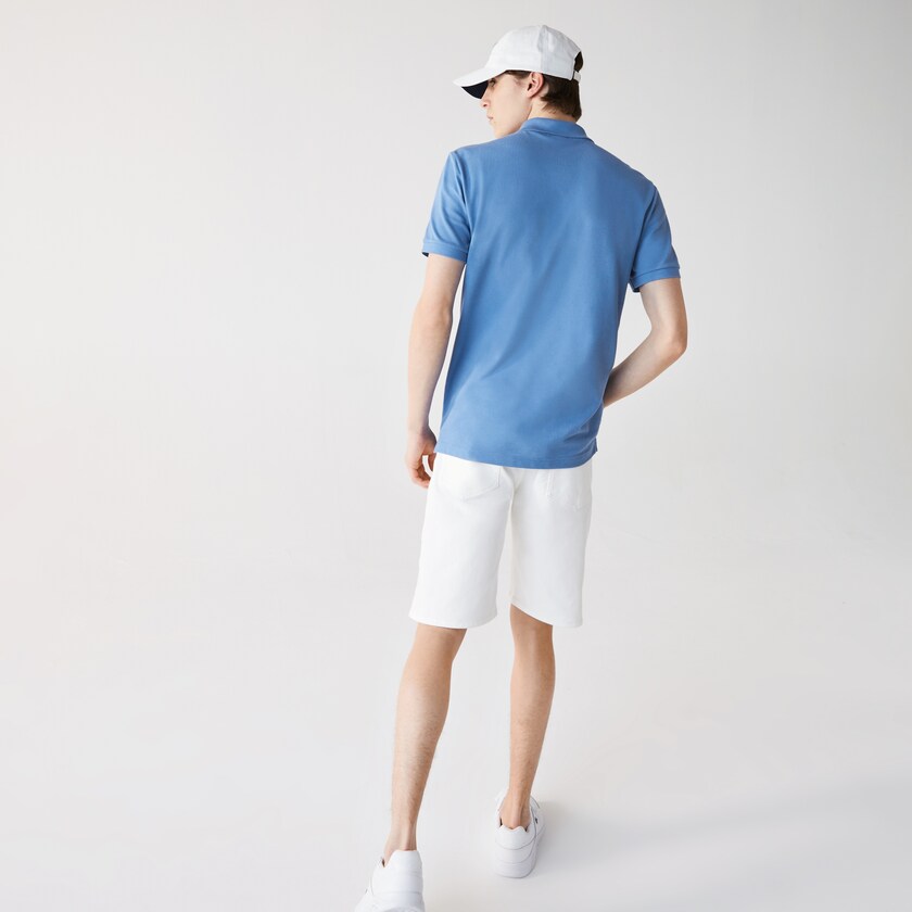 Camisa Polo Lacoste Slim Fit in Petit Piqué Hombre Azules | IJ9-10141L7