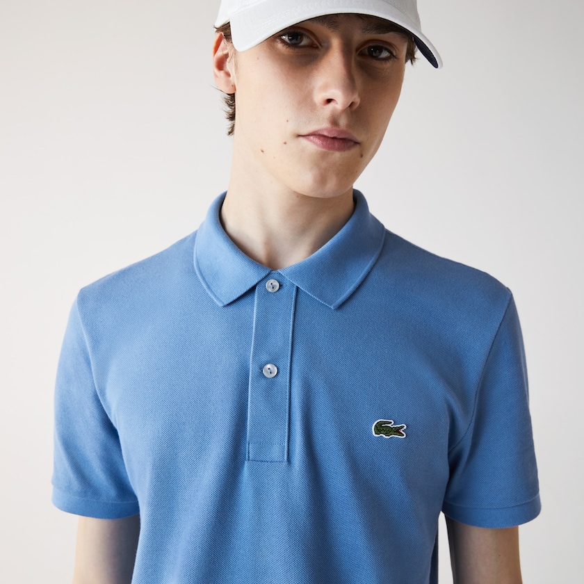 Camisa Polo Lacoste Slim Fit in Petit Piqué Hombre Azules | IJ9-10141L7