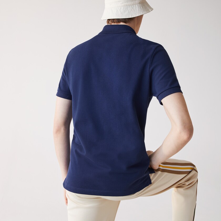 Camisa Polo Lacoste Slim Fit in Petit Piqué Hombre Azules | DN2-34343F4