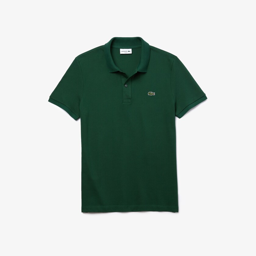 Camisa Polo Lacoste Slim Fit in Petit Piqué Hombre Verdes | HE9-51905N0