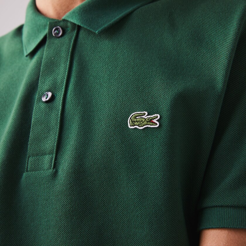 Camisa Polo Lacoste Slim Fit in Petit Piqué Hombre Verdes | HE9-51905N0