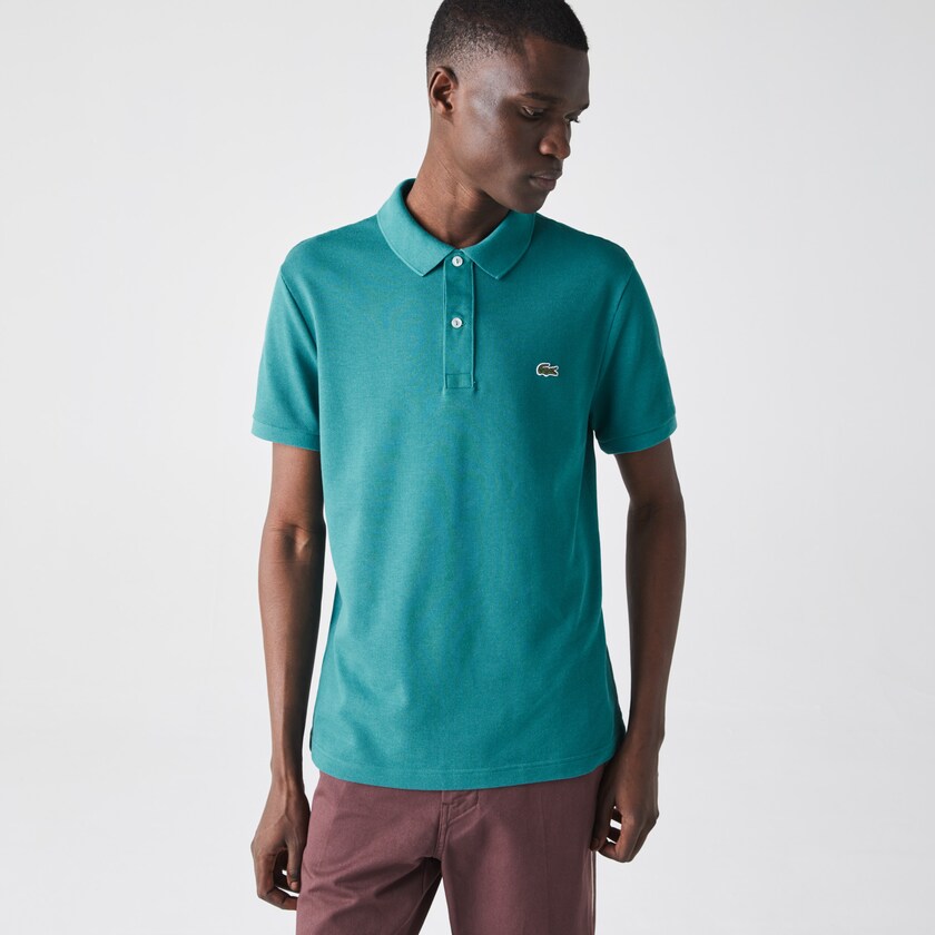 Camisa Polo Lacoste Slim Fit in Petit Piqué Hombre Verdes | YE5-04650F5