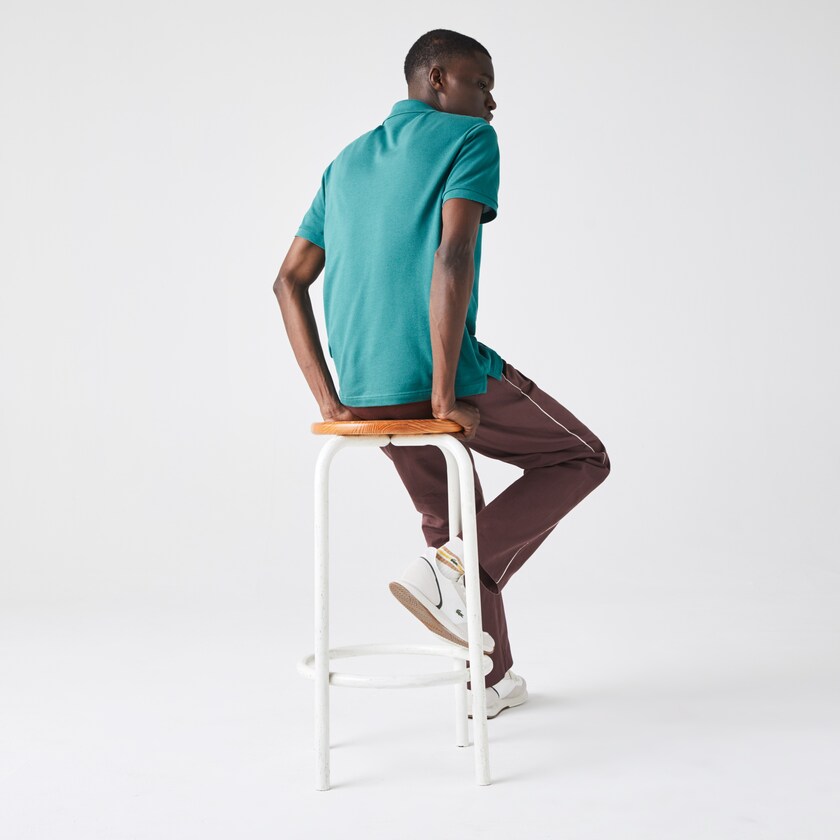 Camisa Polo Lacoste Slim Fit in Petit Piqué Hombre Verdes | YE5-04650F5