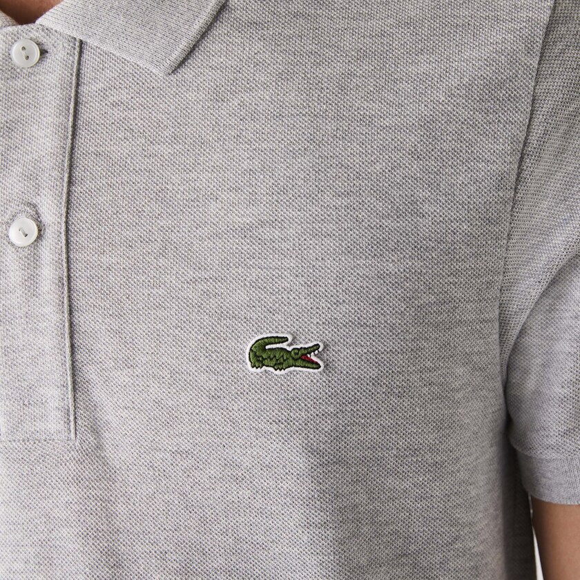 Camisa Polo Lacoste Slim Fit in Petit Piqué Hombre Grises | VX8-65776Z2