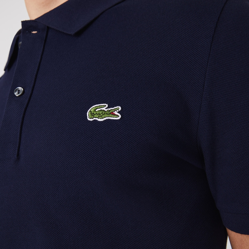 Camisa Polo Lacoste Slim Fit in Petit Piqué Hombre Azul Marino Azules | IR2-28662I6
