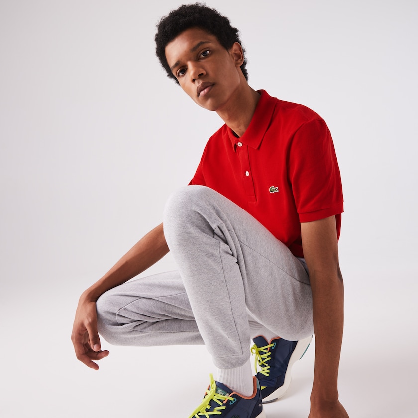 Camisa Polo Lacoste Slim Fit in Petit Piqué Hombre Rojos | TW8-69476H7