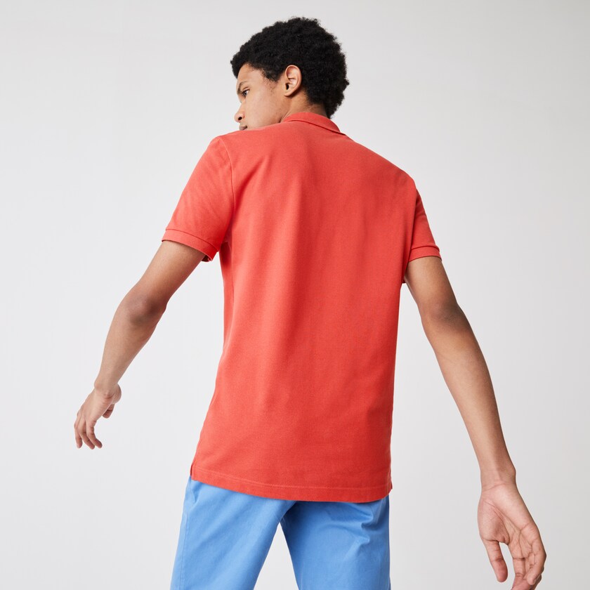 Camisa Polo Lacoste Slim Fit in Petit Piqué Hombre Rojos | UU9-41644X4