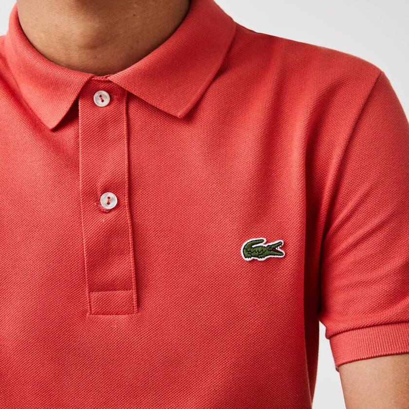 Camisa Polo Lacoste Slim Fit in Petit Piqué Hombre Rojos | UU9-41644X4