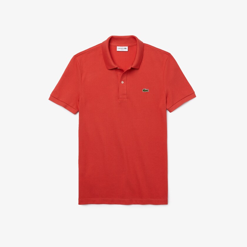 Camisa Polo Lacoste Slim Fit in Petit Piqué Hombre Rojos | UU9-41644X4