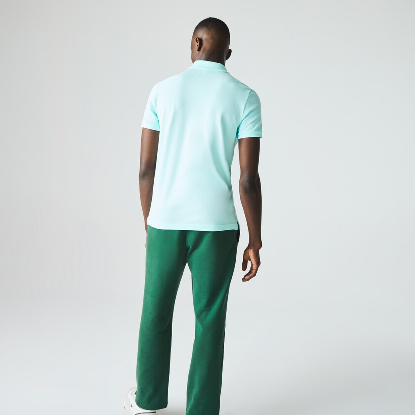 Camisa Polo Lacoste Slim Fit in Petit Piqué Hombre Turquesa | IS1-22382S9