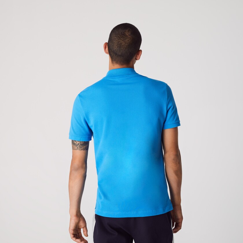Camisa Polo Lacoste Hombre Azules Slim Fit in Petit Piqué VM7-39693A9