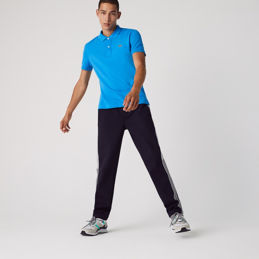 Camisa Polo Lacoste Hombre Azules Slim Fit in Petit Piqué VM7-39693A9