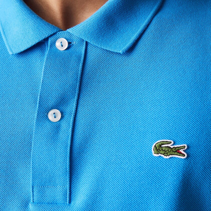 Camisa Polo Lacoste Hombre Azules Slim Fit in Petit Piqué VM7-39693A9