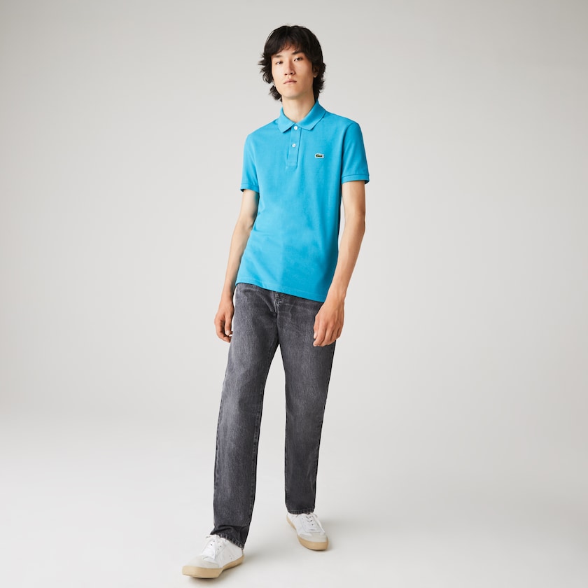 Camisa Polo Lacoste Slim Fit in Petit Piqué Hombre Azules | XR2-84588M4