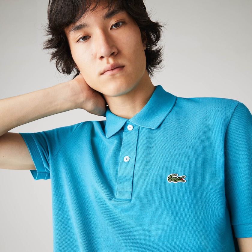 Camisa Polo Lacoste Slim Fit in Petit Piqué Hombre Azules | XR2-84588M4