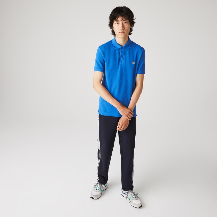 Camisa Polo Lacoste Slim Fit in Petit Piqué Hombre Azules | OA1-42714R8