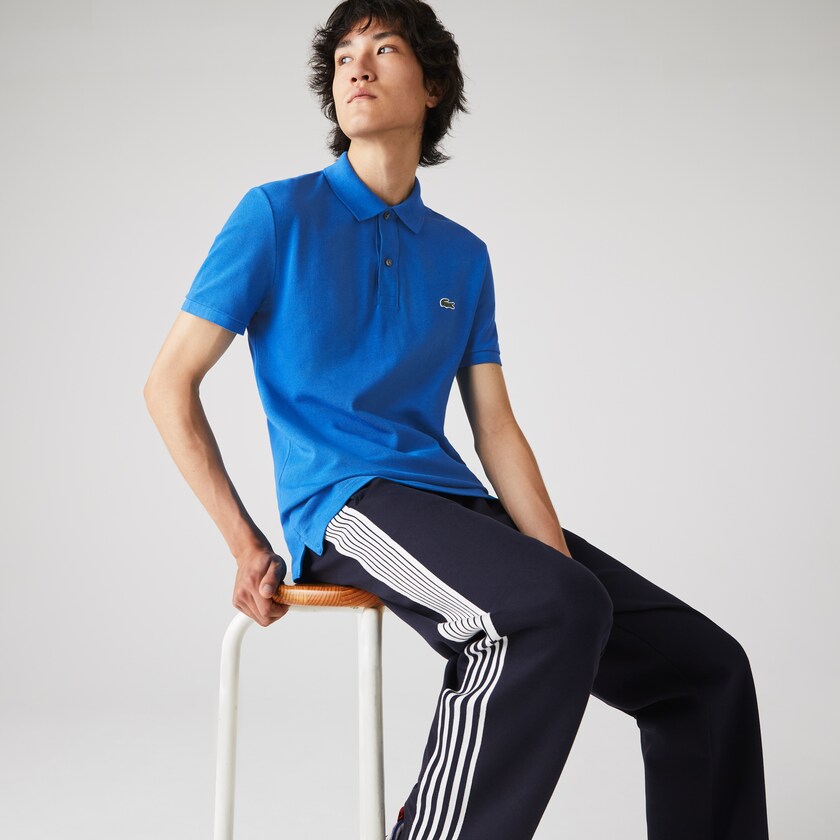Camisa Polo Lacoste Slim Fit in Petit Piqué Hombre Azules | OA1-42714R8