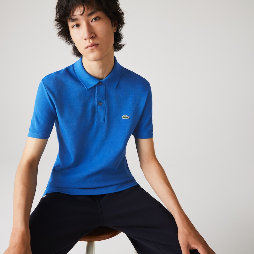 Camisa Polo Lacoste Slim Fit in Petit Piqué Hombre Azules | OA1-42714R8