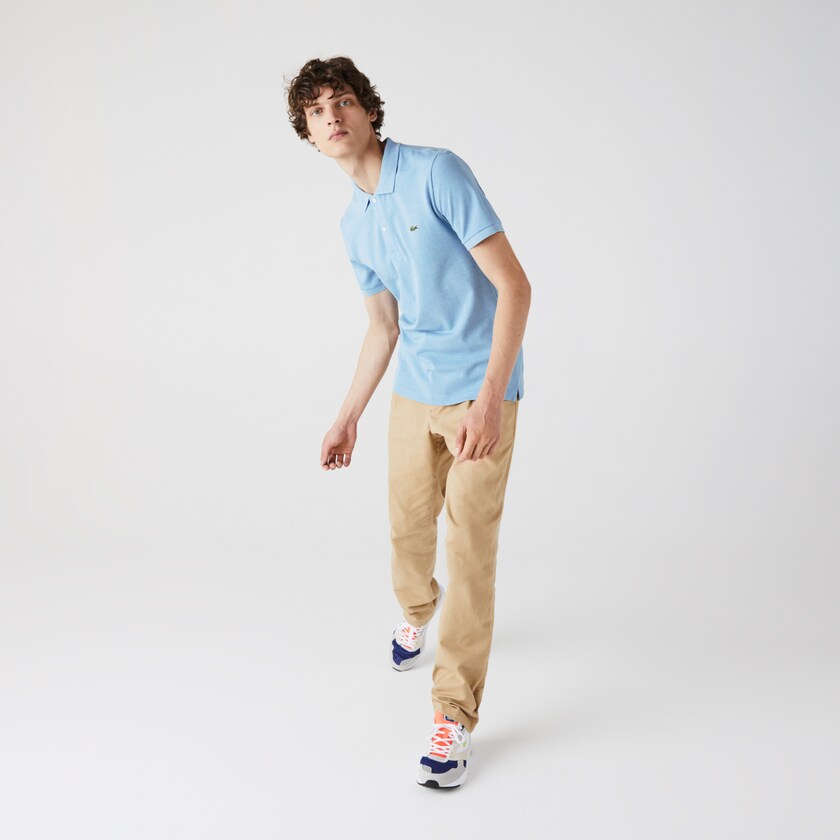 Camisa Polo Lacoste Slim Fit in Petit Piqué Hombre Azules | VC0-05050U6
