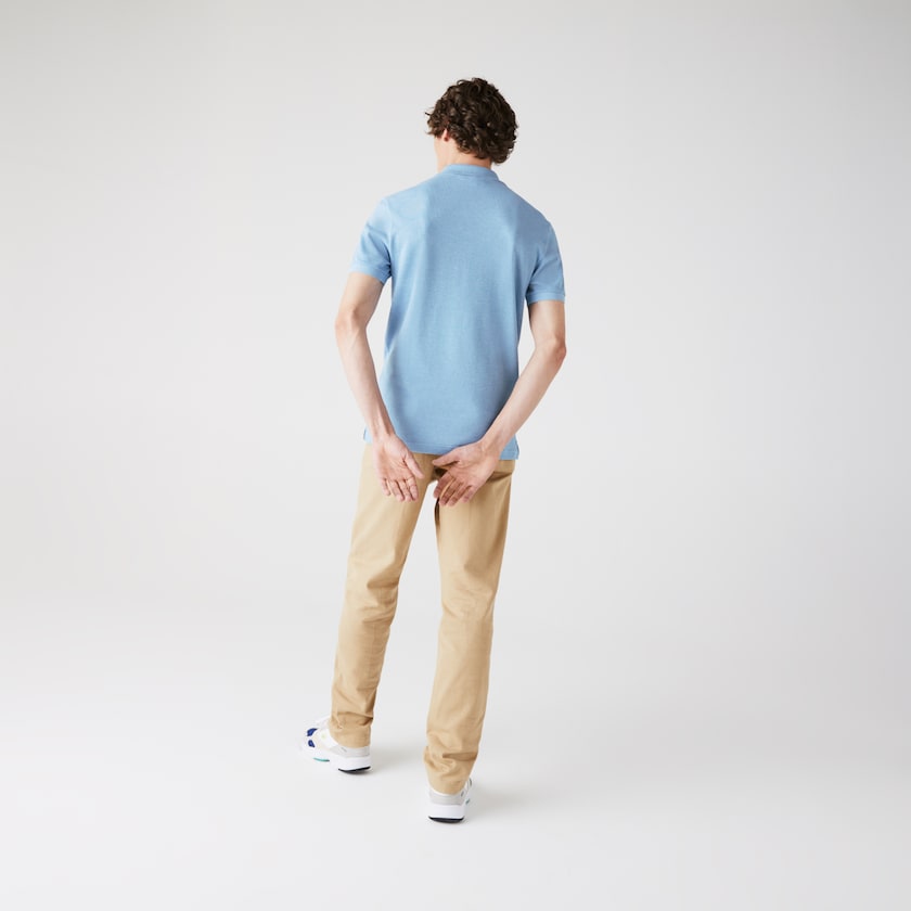 Camisa Polo Lacoste Slim Fit in Petit Piqué Hombre Azules | VC0-05050U6