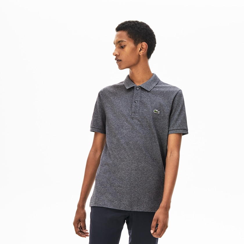 Camisa Polo Lacoste Slim Fit in Petit Piqué Hombre Grises | ZI8-31033Q3