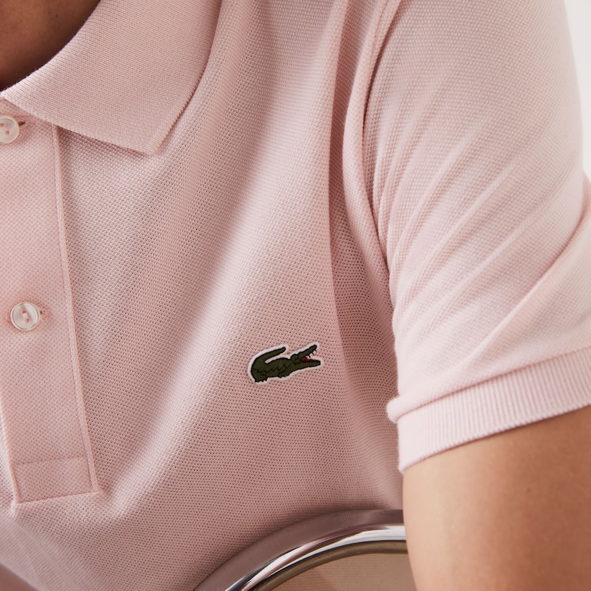 Camisa Polo Lacoste Slim Fit in Petit Piqué Hombre Rosas Claro | DY8-28402R6