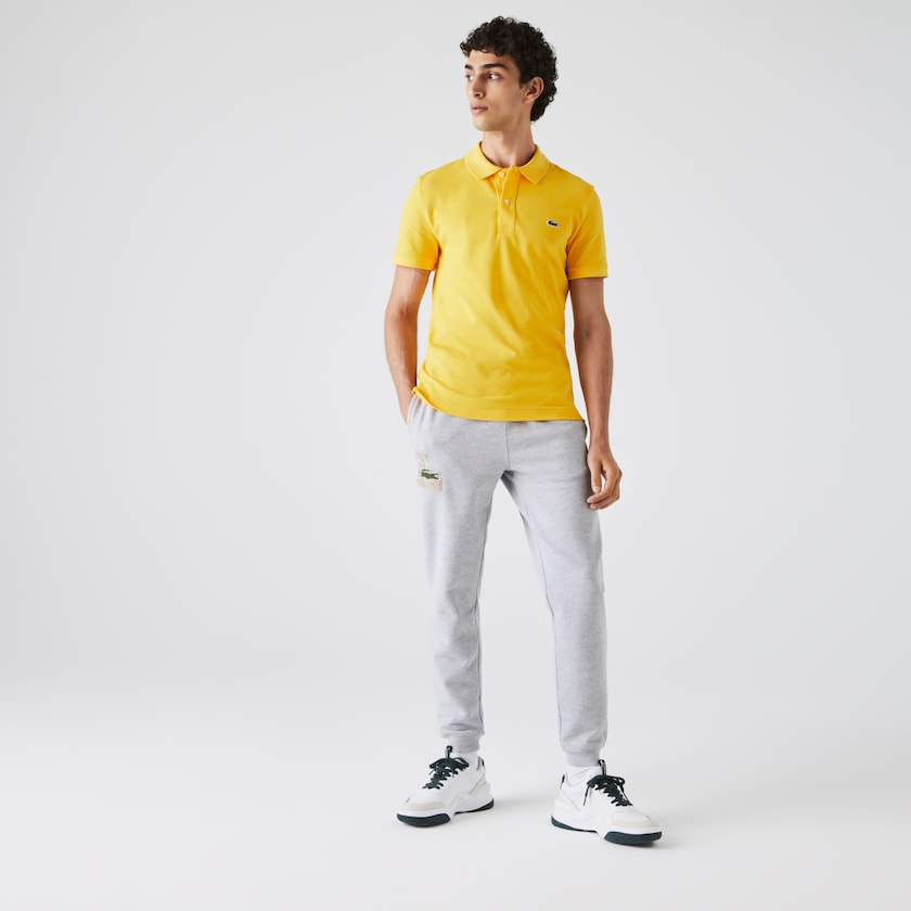 Camisa Polo Lacoste Slim Fit in Petit Piqué Hombre Amarillos | XX6-47534Z9