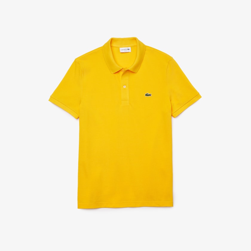 Camisa Polo Lacoste Slim Fit in Petit Piqué Hombre Amarillos | XX6-47534Z9