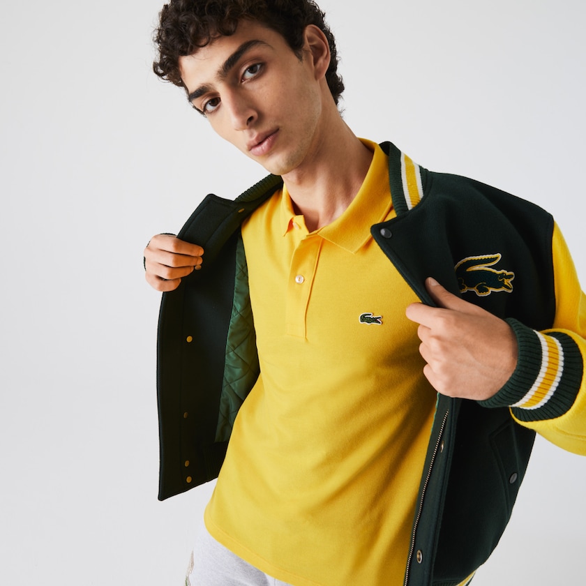 Camisa Polo Lacoste Slim Fit in Petit Piqué Hombre Amarillos | XX6-47534Z9