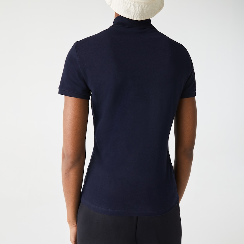 Camisa Polo Lacoste Stretch Cotton Piqué Mujer Azul Marino Azules | GC4-51905A5