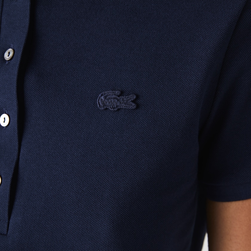 Camisa Polo Lacoste Stretch Cotton Piqué Mujer Azul Marino Azules | GC4-51905A5