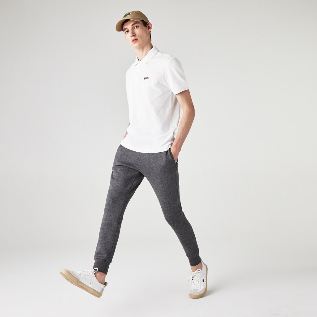 Camisa Polo Lacoste x National Geographic Regular Fit Organic Cotton Hombre Blancos | KX2-82478M4