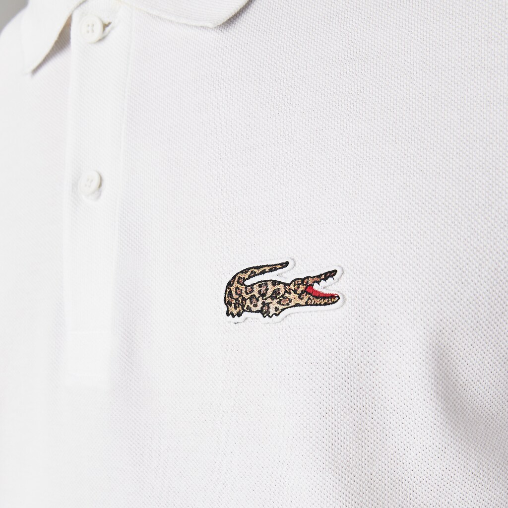Camisa Polo Lacoste x National Geographic Regular Fit Organic Cotton Hombre Blancos | KX2-82478M4