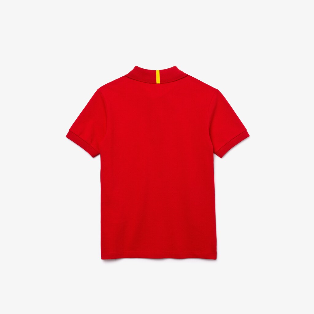 Camisa Polo Lacoste Niños Rojos Blancos x National Geographic Cotton Piqué PH7-31573P0
