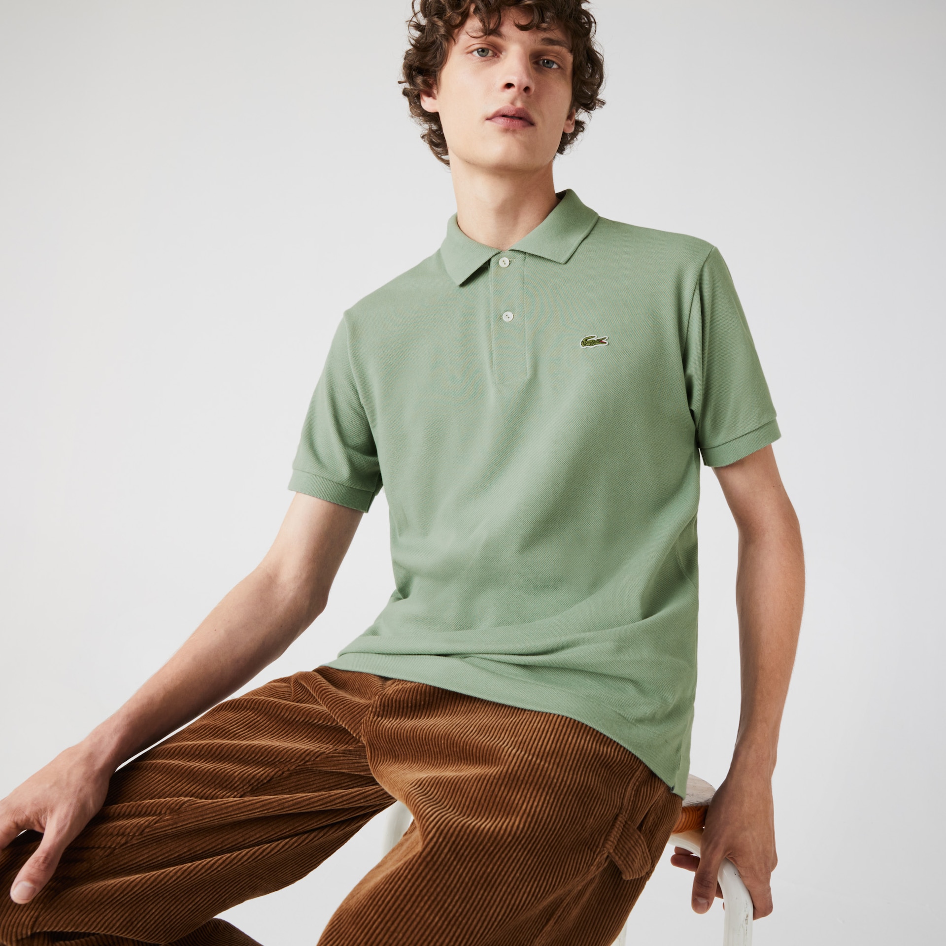 Camisas Lacoste Classic Fit L.12.12 Polo Hombre Verdes | TU8-80498A5