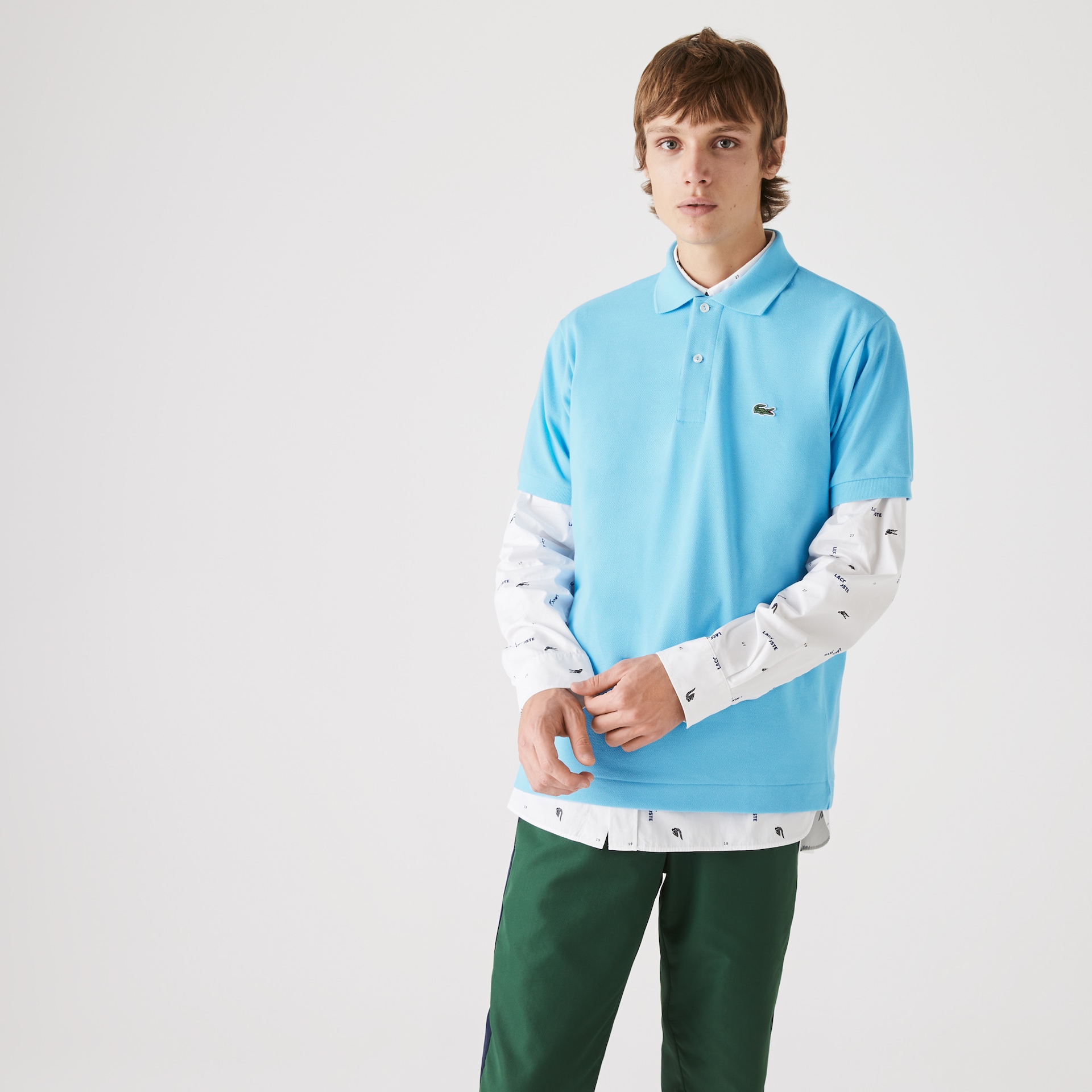 Camisas Lacoste Classic Fit L.12.12 Polo Hombre Azules Claro | OX9-74237K1