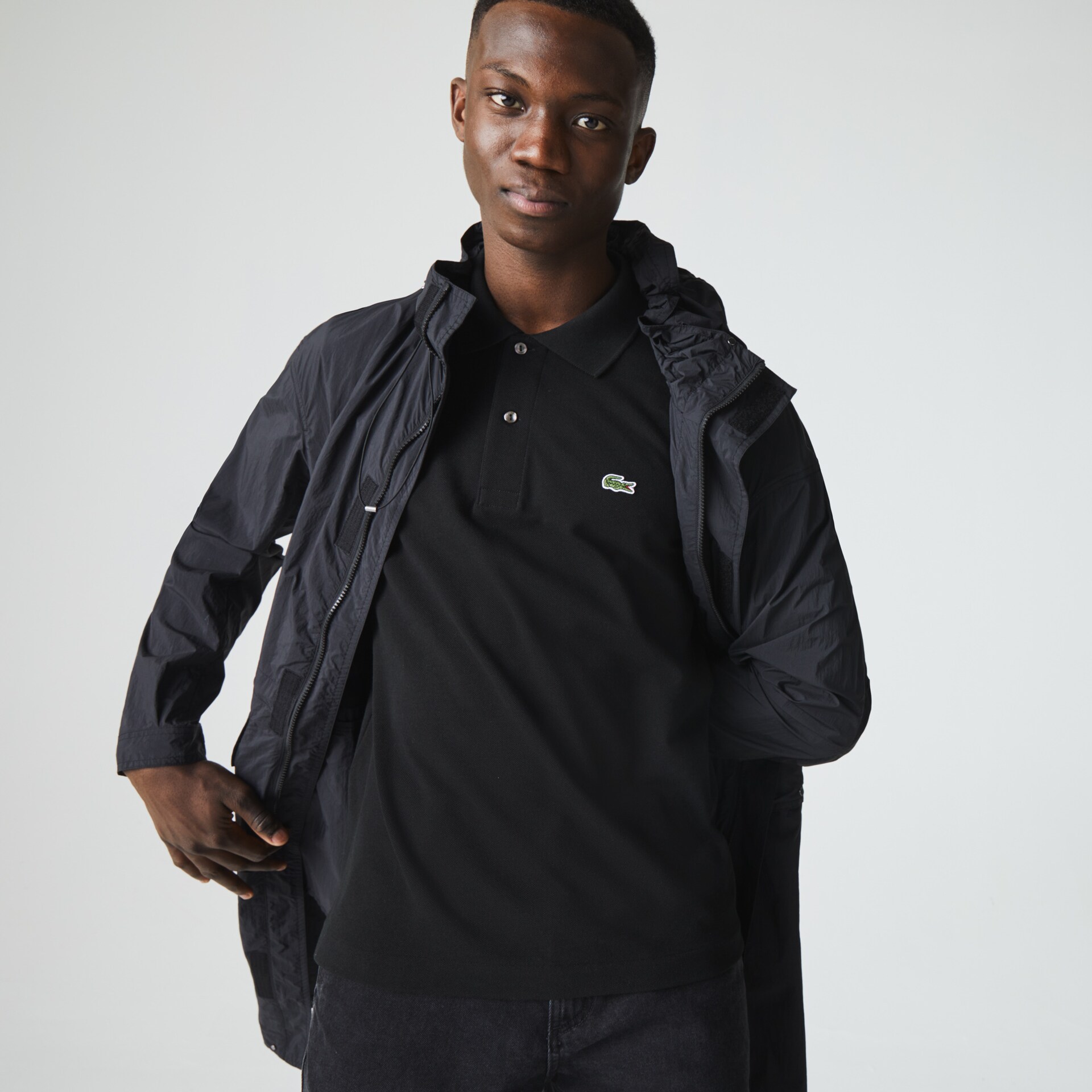 Camisas Lacoste Classic Fit L.12.12 Polo Hombre Negros | GB4-39523R5