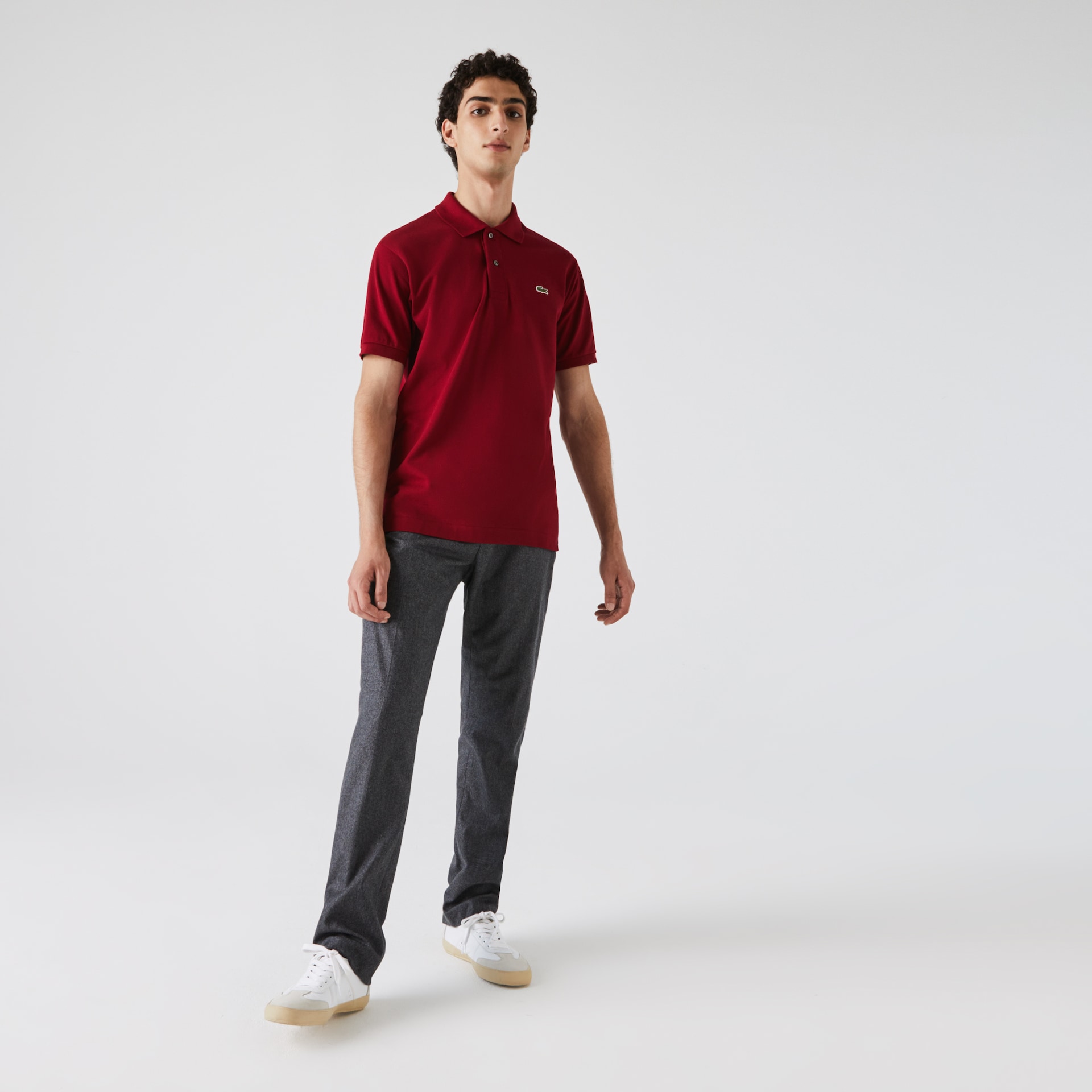 Camisas Lacoste Classic Fit L.12.12 Polo Hombre Rojos Oscuro | UI6-83288Y7